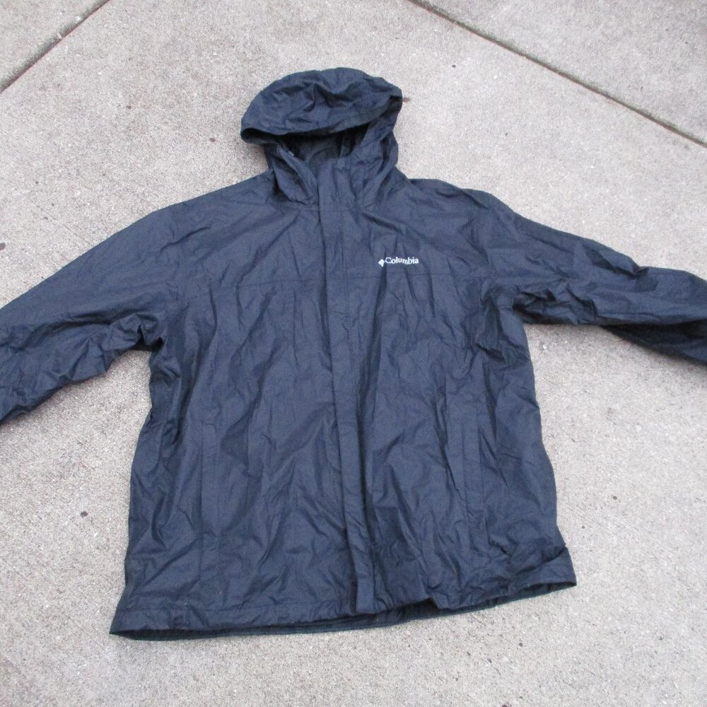 Columbia Sportswear Watertight II Omni-Tech Black Full Zip Mens Rain Jacket XXL